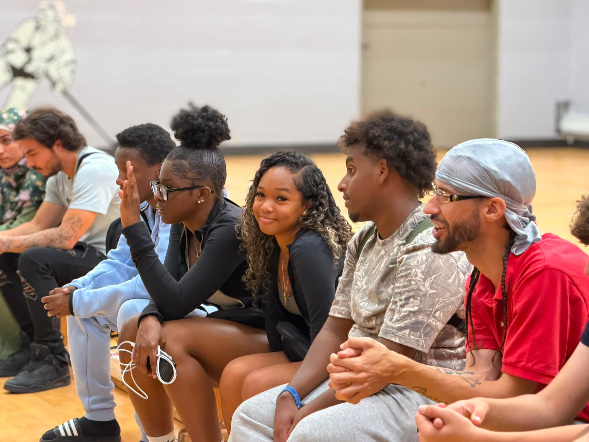 Youth connecting at the drop-in centre